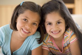 Portrait Of Two Young Girls