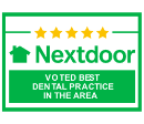 Nextdoor voted best dental practice in the area.